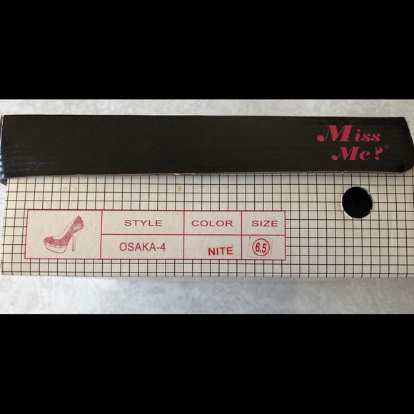 MISS ME Black Snake Print Stiletto Platform Heels - Picture 2 of 5